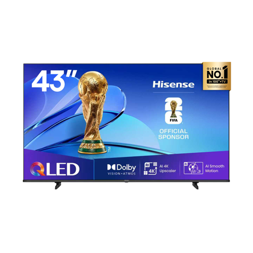 Hisense 43Q6Q | 43″ QLED 4K 60Hz VIDAA Smart TV Hisense 43Q6Q | 43″ QLED 4K 60Hz VIDAA Smart TV